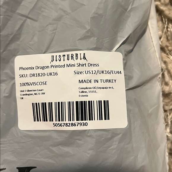 Disturbia Phoenix Dragon Printed Mini Shirt Dress - Picture 9 of 9